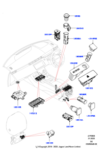 05AA Anbauteile Instrumententafel L551 NEW RANGE ROVER EVOQUE 2019 > (L551),Werk Halewood