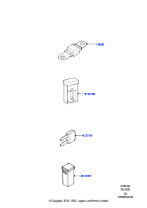 20AA Sicherungen, Halter & Überlastsch. L551 NEW RANGE ROVER EVOQUE 2019 > (L551),Werk Halewood