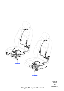 14AA Kabelstrang - Sitz L551 NEW RANGE ROVER EVOQUE 2019 > (L551),Werk Halewood