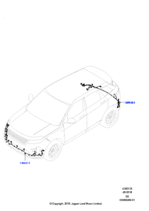 15AA Kabelstrang - Karosserie u. Heck L551 NEW RANGE ROVER EVOQUE 2019 > (L551),Werk Halewood