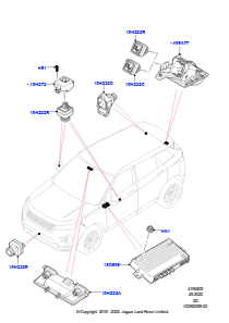 05AA Kameraausrüstung L551 NEW RANGE ROVER EVOQUE 2019 > (L551),Werk Halewood