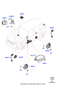 05AB Lautsprecher L551 NEW RANGE ROVER EVOQUE 2019 > (L551),Werk Halewood