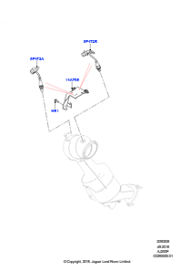 08AT Abgassensoren und Module L550 DISCOVERY SPORT 2015 > (L550),Werk Halewood