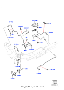 08AR Abgassensoren und Module L551 NEW RANGE ROVER EVOQUE 2019 > (L551),Werk Halewood