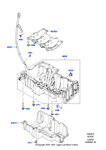 15AF Ölwanne/Ölmeßstab L551 NEW RANGE ROVER EVOQUE 2019 > (L551),Werk Halewood