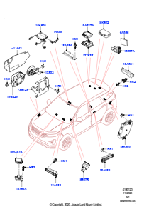 20AA Alarmanlage L551 NEW RANGE ROVER EVOQUE 2019 > (L551),Werk Halewood