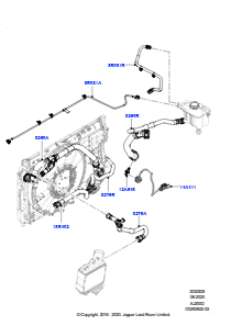 05AP Leitungen u. Schläuche - Kühlsystem L551 NEW RANGE ROVER EVOQUE 2019 > (L551),Werk Halewood