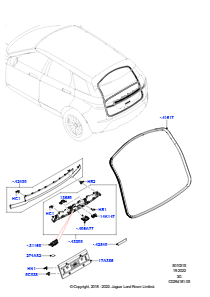 15AB Tür - Gepäckraum L551 NEW RANGE ROVER EVOQUE 2019 > (L551),Werk Halewood