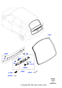 15AB Tür - Gepäckraum L551 NEW RANGE ROVER EVOQUE 2019 > (L551),Werk Halewood
