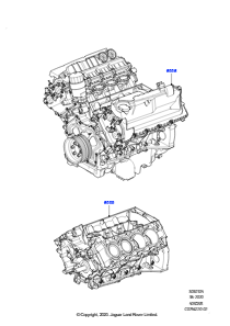 05D Austauschmotor und Grundmotor L560 RANGE ROVER VELAR 2017 > (L560),5.0LP Aj133 Dohc Cda S/C Enhanced