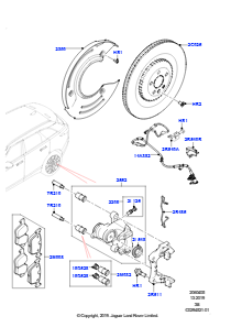 05B Bremsscheiben/Bremssättel hinten L560 RANGE ROVER VELAR 2017 > (L560),Limitiertes Paket