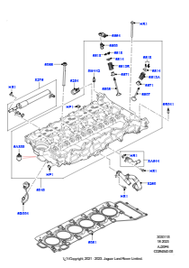 15AA Zylinderkopf L560 RANGE ROVER VELAR 2017 > (L560),3,0 l AJ20P6 Benzin High