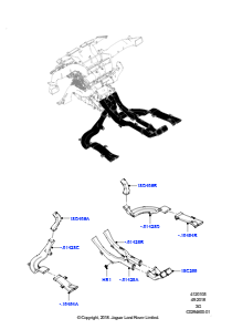 05AC Belüft.-/Frischluftdüsen u. -führ. L551 NEW RANGE ROVER EVOQUE 2019 > (L551),Werk Halewood