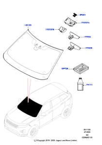 05AA Windschutzscheibe/Innenspiegel L551 NEW RANGE ROVER EVOQUE 2019 > (L551),Werk Halewood