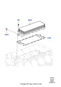 10D Ölkühler/Ölfilter L560 RANGE ROVER VELAR 2017 > (L560),5.0LP Aj133 Dohc Cda S/C Enhanced