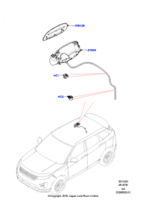 30AA Klappe - Einfüllstutzen u. Betät. L551 NEW RANGE ROVER EVOQUE 2019 > (L551),Werk Halewood