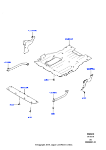 15AA Spritz- und Hitzeschutzschilde L551 NEW RANGE ROVER EVOQUE 2019 > (L551),Werk Halewood