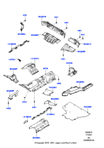 15AB Spritz- und Hitzeschutzschilde L551 NEW RANGE ROVER EVOQUE 2019 > (L551),Werk Halewood