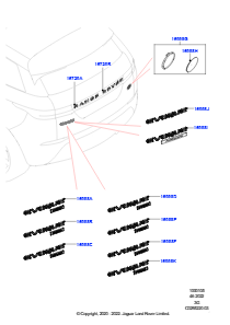 05AD Schriftzüge L551 NEW RANGE ROVER EVOQUE 2019 > (L551),Werk Halewood