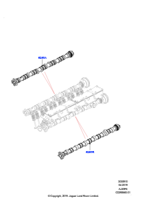 10AA Nockenwelle L560 RANGE ROVER VELAR 2017 > (L560),3,0 l AJ20P6 Benzin High