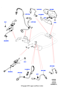 08B Abgassensoren und Module L560 RANGE ROVER VELAR 2017 > (L560),5.0LP Aj133 Dohc Cda S/C Enhanced