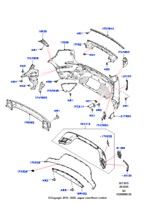 10AB Stoßfänger hinten L551 NEW RANGE ROVER EVOQUE 2019 > (L551),Werk Halewood