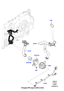 10AB Wasserpumpe L405 RANGE ROVER 2013 - 2022,3,0 l AJ20P6 Benzin High