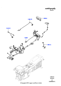 10GB Kabelstrang - Motor u. Spritzwand L405 RANGE ROVER 2013 - 2022,Klapptische Mittelkonsole