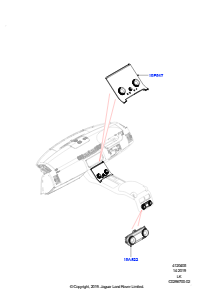 05B Bedieneinheit - Heizung/Klimaanlage L405 RANGE ROVER 2013 - 2022