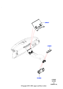 05B Bedieneinheit - Heizung/Klimaanlage L494 RANGE ROVER SPORT 2014 - 2022 (L494)