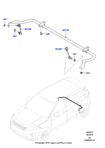 10AD Querträger u. Stabilisator hinten L551 NEW RANGE ROVER EVOQUE 2019 > (L551),Hergestellt in Werk Changsu (China)