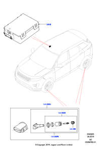 20AB Reifendrucküberwachung L551 NEW RANGE ROVER EVOQUE 2019 > (L551),Hergestellt in Werk Changsu (China)