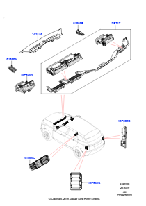 05AD Belüft.-/Frischluftdüsen u. -führ. L551 NEW RANGE ROVER EVOQUE 2019 > (L551),Hergestellt in Werk Changsu (China)