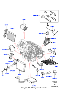 10AB Heiz./Klimaanlage, interne Bauteile L551 NEW RANGE ROVER EVOQUE 2019 > (L551),Hergestellt in Werk Changsu (China)