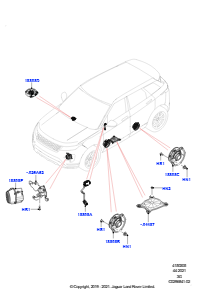 05AD Lautsprecher L551 NEW RANGE ROVER EVOQUE 2019 > (L551),Hergestellt in Werk Changsu (China)