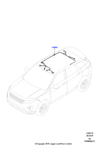 15AF Kabelstrang - Karosserie u. Heck L551 NEW RANGE ROVER EVOQUE 2019 > (L551),Hergestellt in Werk Changsu (China)