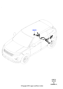 12AB Elektr. Verkabelung - Fahrgestell L551 NEW RANGE ROVER EVOQUE 2019 > (L551),Hergestellt in Werk Changsu (China)