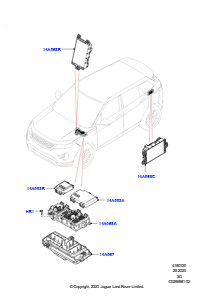 20AD Sicherungen, Halter & Überlastsch. L551 NEW RANGE ROVER EVOQUE 2019 > (L551),Hergestellt in Werk Changsu (China)