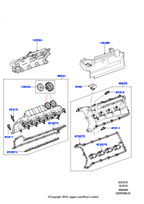 15B Zylinderkopfhaube L560 RANGE ROVER VELAR 2017 > (L560),5.0LP Aj133 Dohc Cda S/C Enhanced