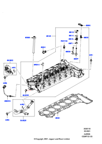 15AA Zylinderkopf L405 RANGE ROVER 2013 - 2022,3,0 l AJ20D6 Diesel High