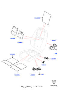 20AC Polster, Verkl. & Heiz. - Vorders. L551 NEW RANGE ROVER EVOQUE 2019 > (L551),Hergestellt in Werk Changsu (China)