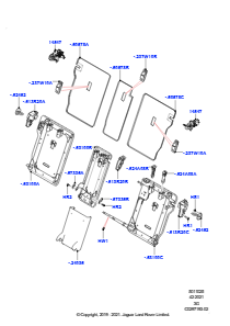 25AB Rücksitzlehne L551 NEW RANGE ROVER EVOQUE 2019 > (L551),Hergestellt in Werk Changsu (China)