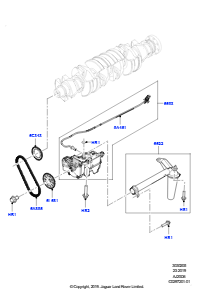 05AA Ölpumpe L405 RANGE ROVER 2013 - 2022,3,0 l AJ20D6 Diesel High
