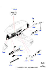 05AK Instrumententafel L551 NEW RANGE ROVER EVOQUE 2019 > (L551),Hergestellt in Werk Changsu (China)