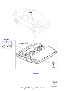 20AB Dachkonsole L551 NEW RANGE ROVER EVOQUE 2019 > (L551),Hergestellt in Werk Changsu (China)