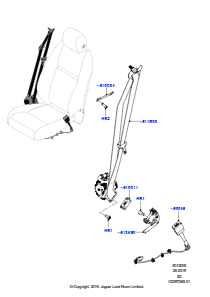 05AB Sicherheitsgurte vorn L551 NEW RANGE ROVER EVOQUE 2019 > (L551),Hergestellt in Werk Changsu (China)