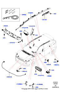 15AB Airbag-System L551 NEW RANGE ROVER EVOQUE 2019 > (L551),Hergestellt in Werk Changsu (China)