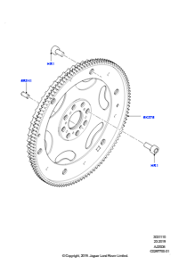 10AA Schwungscheibe L405 RANGE ROVER 2013 - 2022,3,0 l AJ20D6 Diesel High