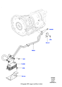 05O Getriebekühlsystem L560 RANGE ROVER VELAR 2017 > (L560),5.0LP Aj133 Dohc Cda S/C Enhanced