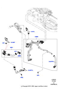 15BT Heizungsschläuche L405 RANGE ROVER 2013 - 2022,3,0 l AJ20D6 Diesel High